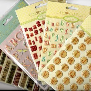 K & Co. sticker embellishments - Lot of 5  NEW